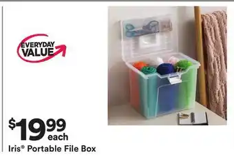 Michaels Iris portable File Box offer