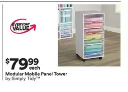 Michaels modular mobile panel Tower by Simply Tidy offer