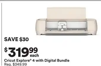 Michaels Cricut Explore 4 with Digital Bundle offer