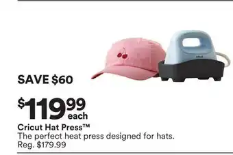 Michaels Cricut Hat press offer