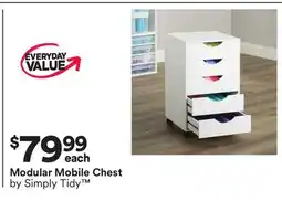 Michaels modular mobile Chest offer