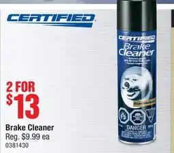 PartSource CERTIFIED Brake Cleaner offer