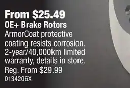PartSource PRO-SERIES OE Brake Rotors offer
