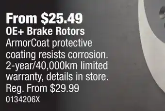 PartSource PRO-SERIES OE Brake Rotors offer