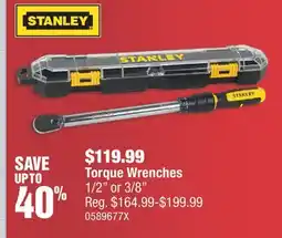 PartSource STANLEY Torque Wrenches offer
