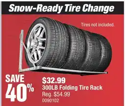 PartSource 300LB Folding Tire Rack offer