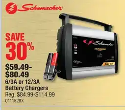 PartSource Schumacher 6/3A or 12/3A Battery Chargers offer