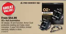 PartSource PRO-SERIES OE+ Hub Assemblies offer