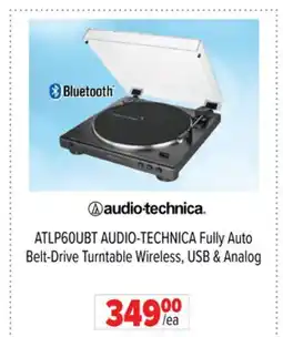 2001 Audio Video ATLP60UBT AUDIO-TECHNICA Fully Auto Belt-Drive Turntable Wireless, USB & Analog offer