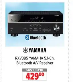 2001 Audio Video RXV385 YAMAHA 5.1-Ch. Bluetooth A/V Receiver offer