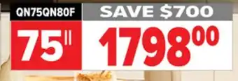 2001 Audio Video QN75QN80F SAMSUNG 75 Neo QLED 4K offer