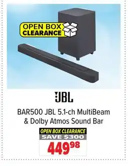 2001 Audio Video BAR500 JBL 5.1-ch MultiBeam & Dolby Atmos Sound Bar offer