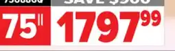 2001 Audio Video 75U88GQ 75 Hisense Mini-LED QLED AI TV Google TV offer