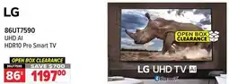 2001 Audio Video 86UT7590 86 UHD AI HDR10 Pro Smart TV offer