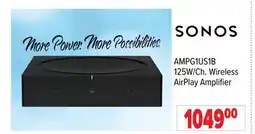 2001 Audio Video AMPG1US1B 125W/Ch. Wireless AirPlay Amplifier offer