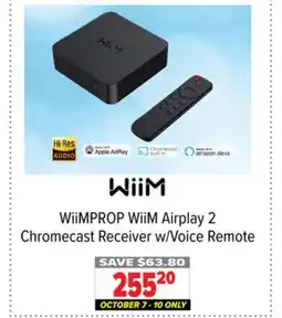 2001 Audio Video WiiMPROP WiiM Airplay 2 Chromecast Receiver w/Voice offer