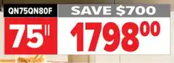 2001 Audio Video QN75QN80F SAMSUNG 75 QLED NEO QLED 4K offer
