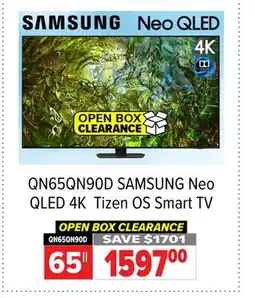 2001 Audio Video QN65QN90D 65 SAMSUNG Neo QLED 4K Tizen OS Smart TV offer