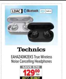 2001 Audio Video EAHAZ40M2EKS True Wireless Noise Cancelling Headphones offer