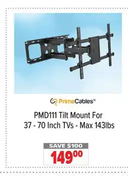 2001 Audio Video PMD111 Tilt Mount For 37 - 70 Inch TVs - Max 143lbs offer