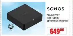 2001 Audio Video SONOS PORT High Fidelity Streaming Component offer