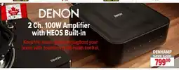 2001 Audio Video DENHAMP 2 Ch. 100W Amplifier with HEOS Built-in offer