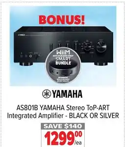 2001 Audio Video YAMAHA AS801B YAMAHA Stereo ToP-ART Integrated Amplifier - BLACK OR SILVER offer