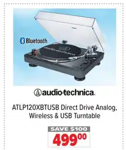 2001 Audio Video ATLP120XBTUSB Direct Drive Analog, Wireless & USB Turntable offer