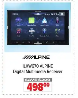 2001 Audio Video ILXW670 ALPINE Digital Multimedia Receiver offer