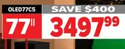 2001 Audio Video OLED77C5 LG 77 OLED EVO AI C5 4K Smart TV 2025 offer
