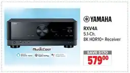 2001 Audio Video RXV4A 5.1-Ch. 8K HDR10 + Receiver offer