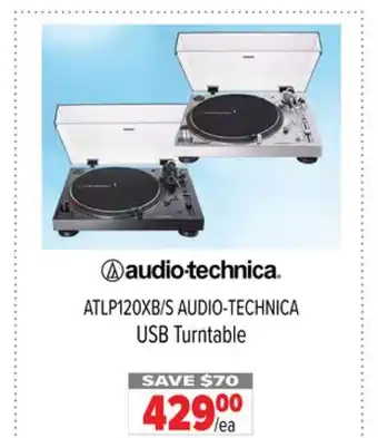 2001 Audio Video ATLP120XB/S AUDIO-TECHNICA USB Turntable offer