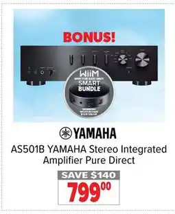 2001 Audio Video AS501B YAMAHA Stereo Integrated Amplifier Pure Direct offer