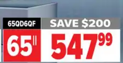 2001 Audio Video 65QD6QF 65 4K QLED TV offer