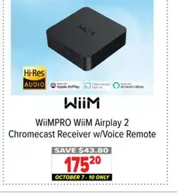 2001 Audio Video WiiMPRO WiiM Airplay 2 Chromecast Receiver w/Voice Remote offer