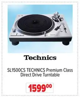2001 Audio Video SL1500CS TECHNICS Premium Class Direct Drive Turntable offer