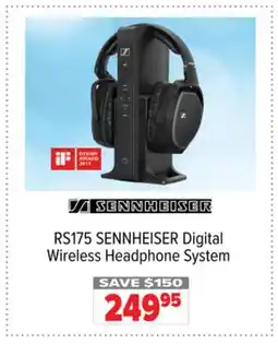 2001 Audio Video RS175 SENNHEISER Digital Wireless Headphone System offer
