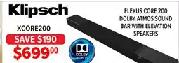 2001 Audio Video XCORE200 FLEXUS CORE 200 DOLBY ATMOS SOUND BAR WITH ELEVATION SPEAKERS offer