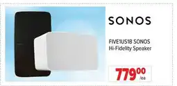 2001 Audio Video FIVE1US1B SONOS Hi-Fidelity Speaker offer