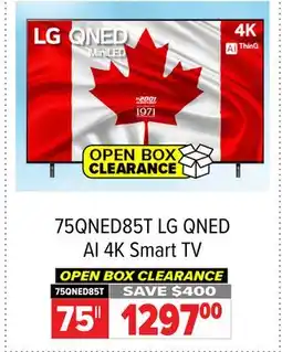 2001 Audio Video 75QNED85T 75 LG QNED AI 4K Smart TV offer