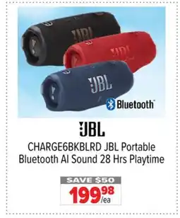 2001 Audio Video CHARGE6BKBLRD Portable Bluetooth AI Sound 28 Hrs Playtime offer