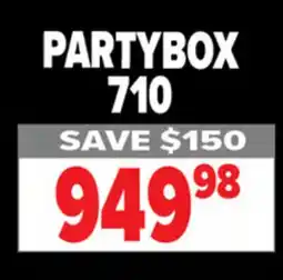 2001 Audio Video PARTYBOX 710 Party Boxes offer