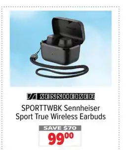 2001 Audio Video SPORTTWBK Sennheiser Sport True Wireless Earbuds offer