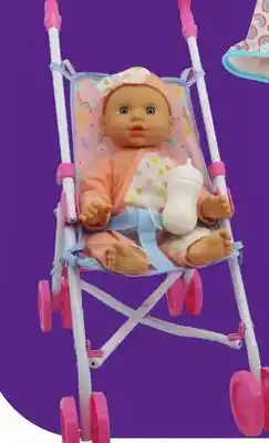 Canadian Tire Kisses n Cuddles 12inch Baby with Strollers and Accessories offer