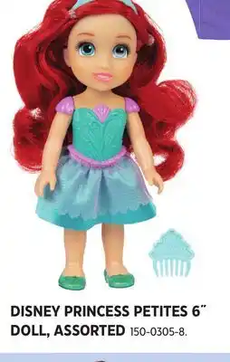 Canadian Tire DISNEY PRINCESS PETITES 6˝ DOLL ASSORTED offer