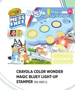 Canadian Tire CRAYOLA COLOR WONDER MAGIC BLUEY LIGHT-UP STAMPER offer