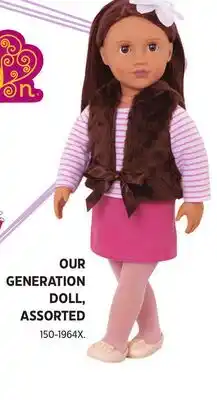 Canadian Tire OUR GENERATION DOLL offer