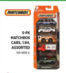 Canadian Tire 5-PK MATCHBOX CARS, 1:64, ASSORTED offer