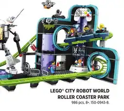 Canadian Tire LEGO CITY ROBOT WORLD ROLLER COASTER PARK offer