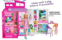 Canadian Tire BARBIE GETAWAY HOUSE WITH DOLL offer